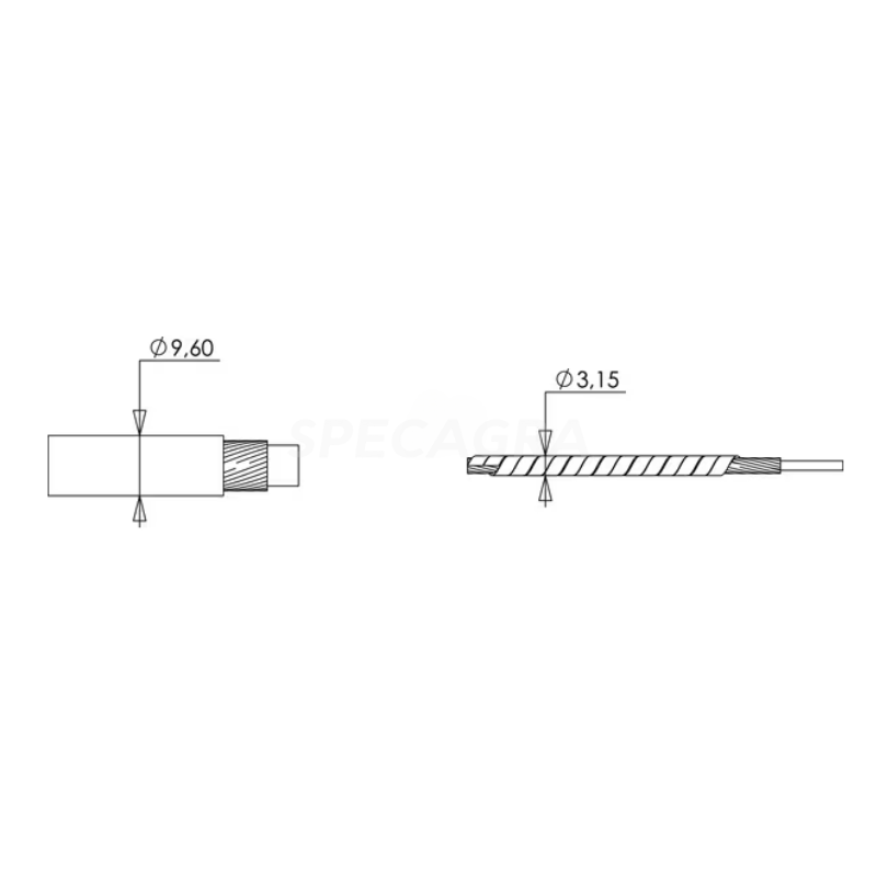 Troselis 3000mm IMCWB3000 D018-C1X3000 1
