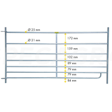 Tvorelė avims 1,83x0,92m, 7 vamzdžių 371800