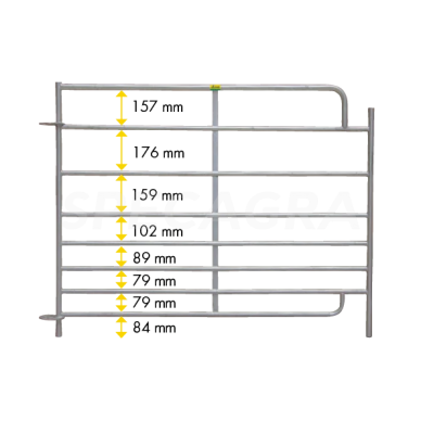 Tvorelė avims 2,75x1,1m 8 vamzdžių 371412 1