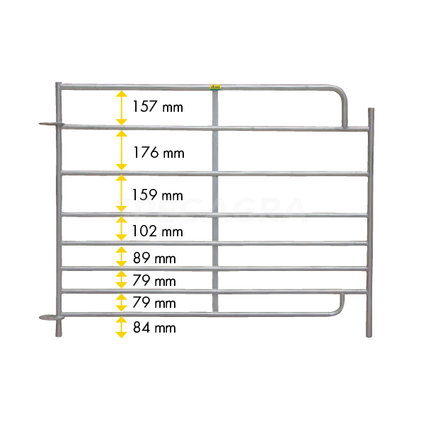 Tvorelė avims 2,75x1,1m 8 vamzdžių 371412 1 Tvorelė avims 2,75x1,1m 8 vamzdžių 371412 1