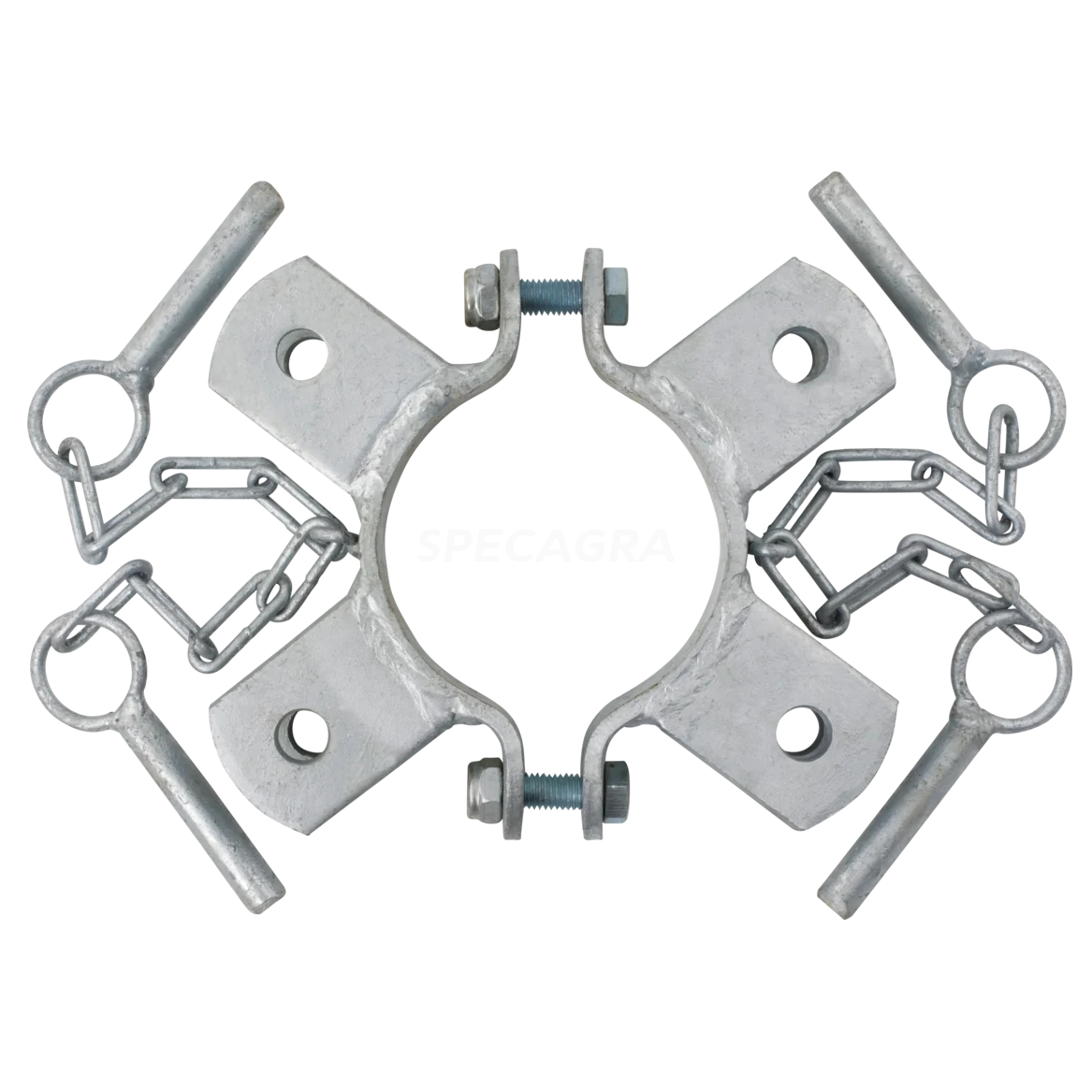 Užraktas su 4 kilpomis 303484 102mm Užraktas su 4 kilpomis 303484 102mm