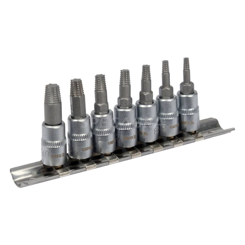 Užlūžusių varžtų išsukėjų rinkinys(7vnt.)1/4'' TORX