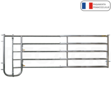 Teleskopiniai vartai 4/5m 5 vamzdžių su veršelių praėjimu 1151705-1151718