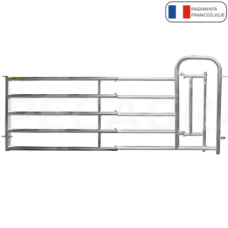 Teleskopiniai vartai 6/7m 5 vamzdžių su praėjimu 1151720/1151709