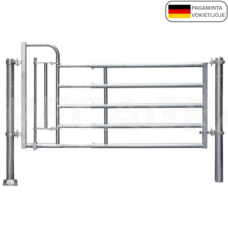Teleskopiniai vartai 5/6m 5 vamzdžių su praėjimu 323554