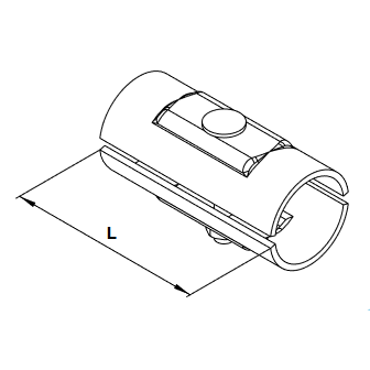 Vamzdžių jungtis išorinė 2 d.48mm M10x70 90610053 1