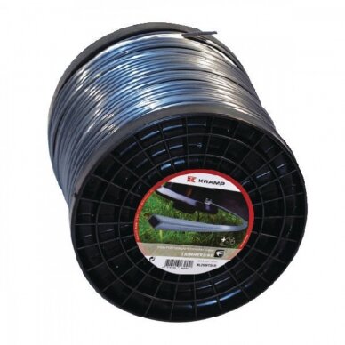 Valas trimerio pilkas kvadratinis titan NL25185TSKR 2,5mm 185m Valas trimerio pilkas kvadratinis titan NL25185TSKR 2,5mm 185m