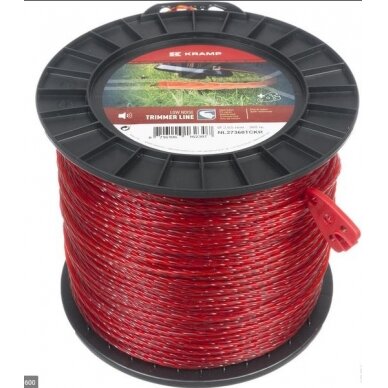 Valas trimerio raudonas suktas NL27360TCKR 2,65mm 360m Valas trimerio raudonas suktas NL27360TCKR 2,65mm 360m