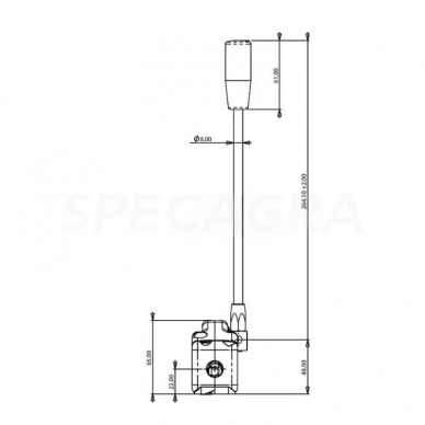 Valdymo svirtis IMSL3440 3