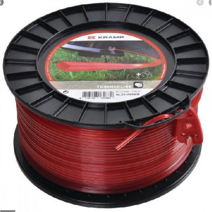 Valas trimerio raudonas kvadratinis NL24343SKR 2,4mm 343m Valas trimerio raudonas kvadratinis NL24343SKR 2,4mm 343m