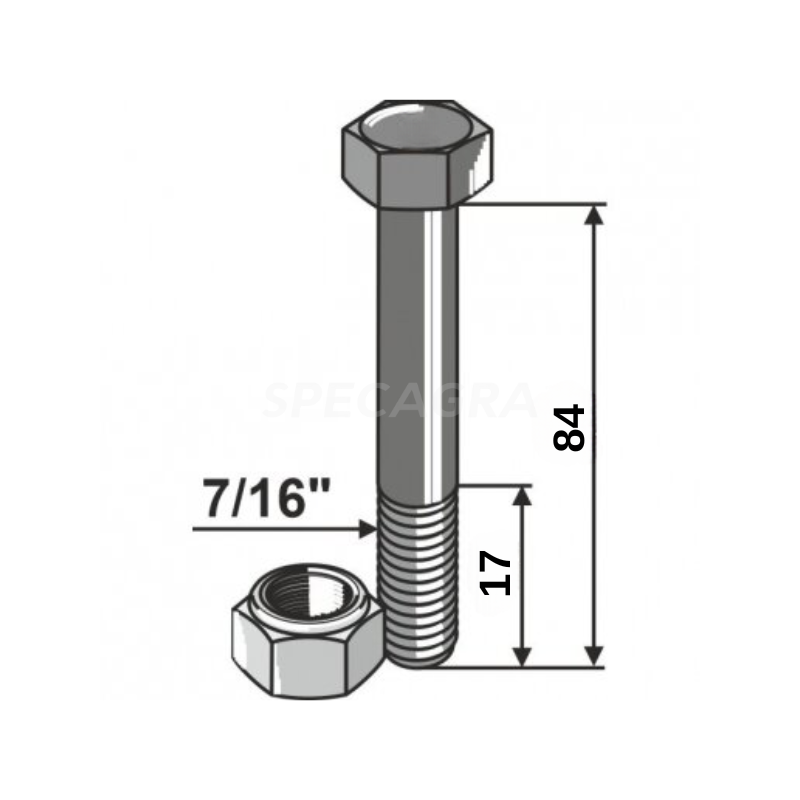 Varžtai Žoliapjovės HYMACH TDH VAP 600 TR Varžtai Žoliapjovės HYMACH TDH VAP 600 TR