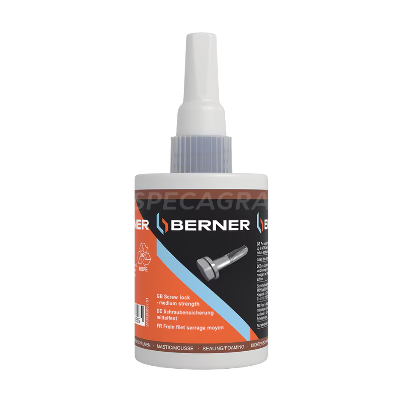 Varžtų fiksavimo klijai vidutinio stiprumo 60ml Berner Varžtų fiksavimo klijai vidutinio stiprumo 60ml Berner