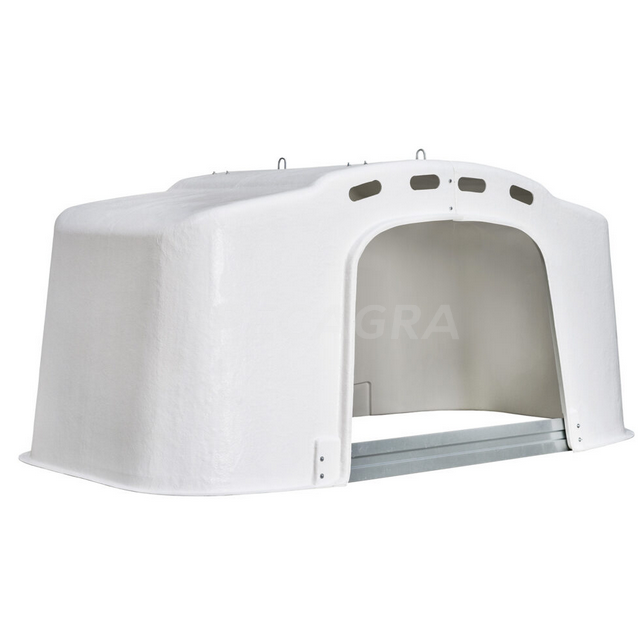 Veršelių namelis stiklo pluošto grupinis XL-10 su 6-6 fiks. tvora 170075 Veršelių namelis stiklo pluošto grupinis XL-10 su 6-6 fiks. tvora 170075