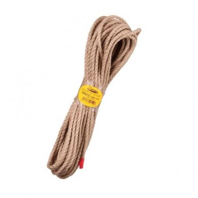 Virvė džiuto sukta 6mm Virvė džiuto sukta 6mm