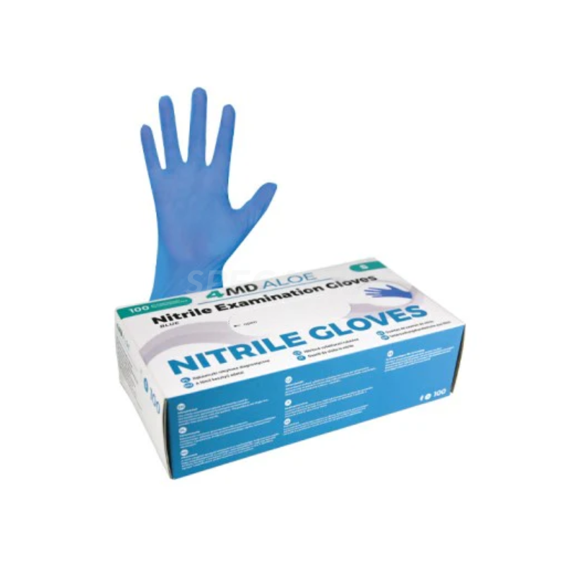 Vienkartinės pirštinės nitrilinės ALOE (100vnt.)