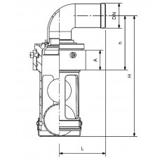 Vožtuvas pirm. RIV 410 Ø80 10680029