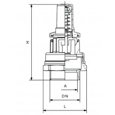 Vožtuvas vak. RIV 90292 1'' 1/2 0680024