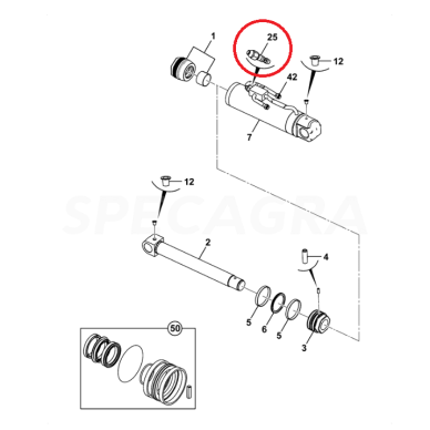 Vožtuvas JCB 25/966100 1 Vožtuvas JCB 25/966100 1