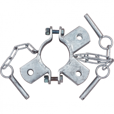 Vyris su 3 auselėmis/3 kaiščiais 76mm 303479 Vyris su 3 auselėmis/3 kaiščiais 76mm 303479