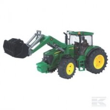 Žaislas BRUDER traktorius + mikško priekaba John Deere 1992-03051