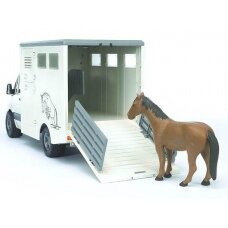 Žaislas BRUDER gyvūnų vežėjas su 1 arkliu MB Sprinter U02533