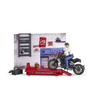 Žaislas BRUDER motociklų serviso komplektas su motociklu U62101