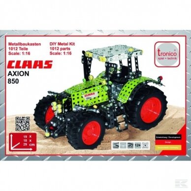 Žaislas TRONICO traktorius Claas Axion 870 (surenkamas)