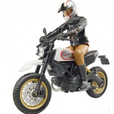 Žaislas BRUDER motociklas su vairuotoju Ducati desert U63051 1