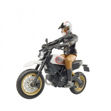Žaislas BRUDER motociklas su vairuotoju Ducati desert U63051