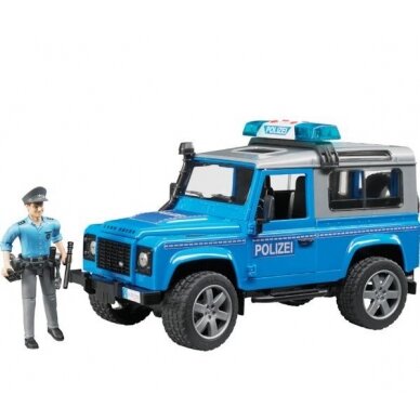 Žaislas BRUDER džipas policija Land Rover U02597