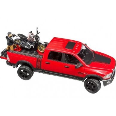 Žaislas BRUDER džipas Ram 2500 + motociklas Ducati U02502 1