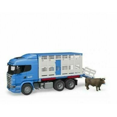 Žaislas BRUDER galvijų sunkvežimis Scania U03549 2