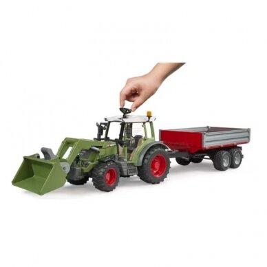 Žaislas U02182 traktorius su frontaliniu krautuvu ir priekaba Fendt Vario 211 2