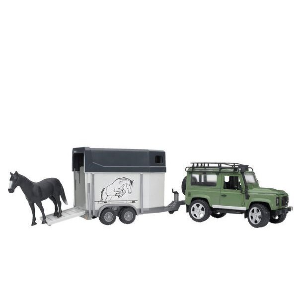 Žaislas U02592 džipas su arklio priekaba Land Rover Defender 1