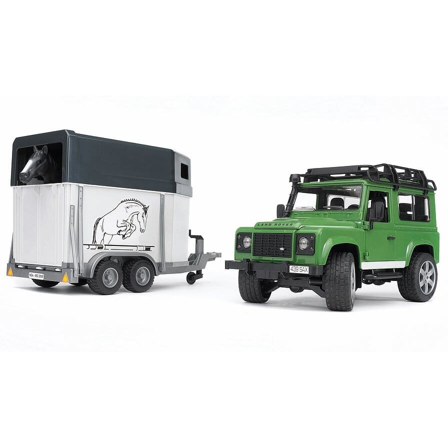 Žaislas U02592 džipas su arklio priekaba Land Rover Defender Žaislas U02592 džipas su arklio priekaba Land Rover Defender