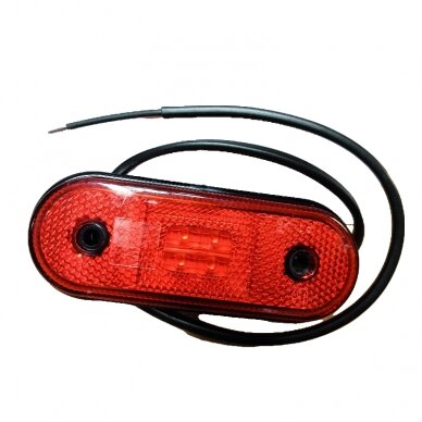 Žibintas atšv. LED LP-12/raud. 0,5m kab.