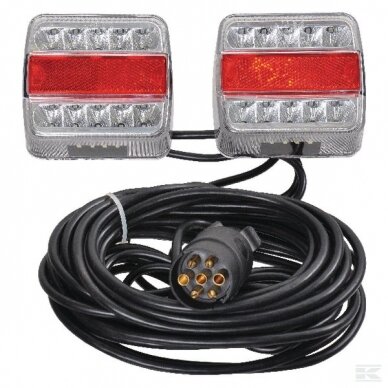 Žibintas su magnetu LED 12-24V 12m.E4 galinis Žibintas su magnetu LED 12-24V 12m.E4 galinis