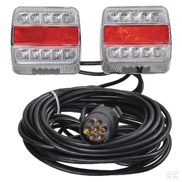 Žibintas su magnetu LED 12-24V 12m.E4 galinis Žibintas su magnetu LED 12-24V 12m.E4 galinis
